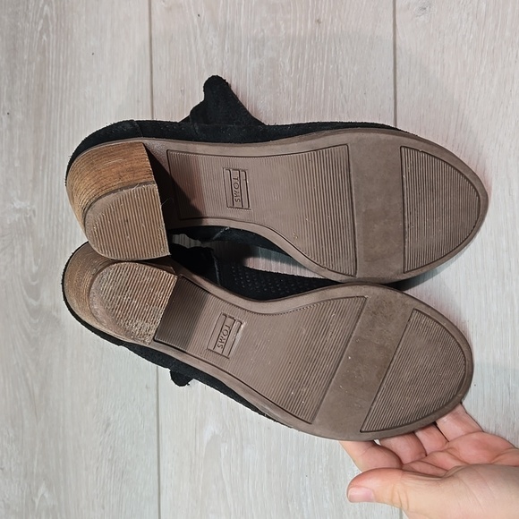 Toms Women Majorca Open Toe Heels boots shoes sz 7 - Picture 11 of 11